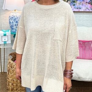 Oatmeal Knit Oversized Sweater